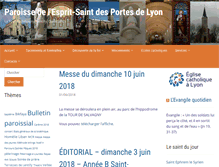 Tablet Screenshot of espritsaint-lyon.catholique.fr