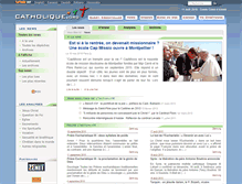 Tablet Screenshot of news.catholique.org