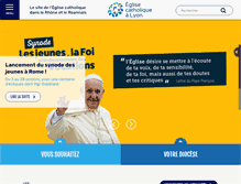 Tablet Screenshot of lyon.catholique.fr
