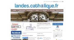 Desktop Screenshot of landes.catholique.fr