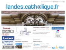 Tablet Screenshot of landes.catholique.fr