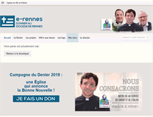 Tablet Screenshot of e-rennes.catholique.fr