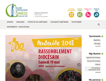 Tablet Screenshot of correze.catholique.fr