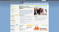 Desktop Screenshot of catholique.org