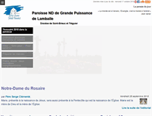 Tablet Screenshot of paroisse-lamballe.catholique.fr