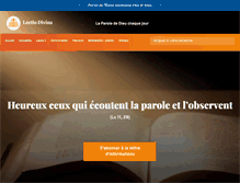 Tablet Screenshot of lectiodivina.catholique.fr