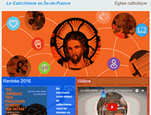 Tablet Screenshot of catechisme.idf.catholique.fr