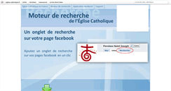 Desktop Screenshot of facebook.recherche.catholique.fr
