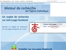 Tablet Screenshot of facebook.recherche.catholique.fr