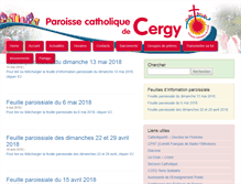 Tablet Screenshot of cergy.catholique.fr