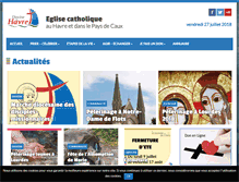 Tablet Screenshot of lehavre.catholique.fr